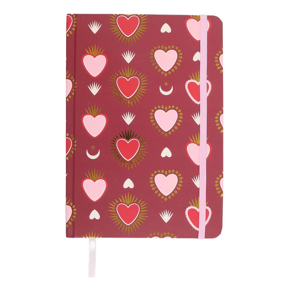 Something Different - Sacred Heart Print A5 Notebook - Multicolours